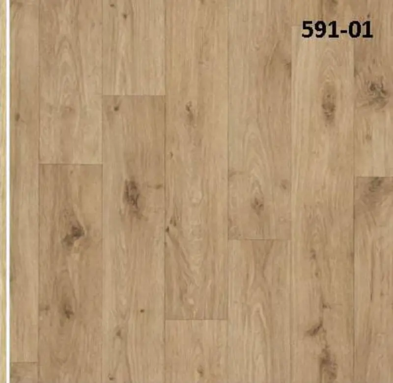 591-01, Cushion Vinyl Flooring Off White – durable, sound absorbing, and easy to clean